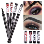 Lulaa Liquid Eyebrow Pencil Easy to Wear Microblading Pen Waterproof Henna Tint Eyebrows Tattoo Pen 4 Head Fork Eye Brow Pencil