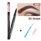 Lulaa Liquid Eyebrow Pencil Easy to Wear Microblading Pen Waterproof Henna Tint Eyebrows Tattoo Pen 4 Head Fork Eye Brow Pencil